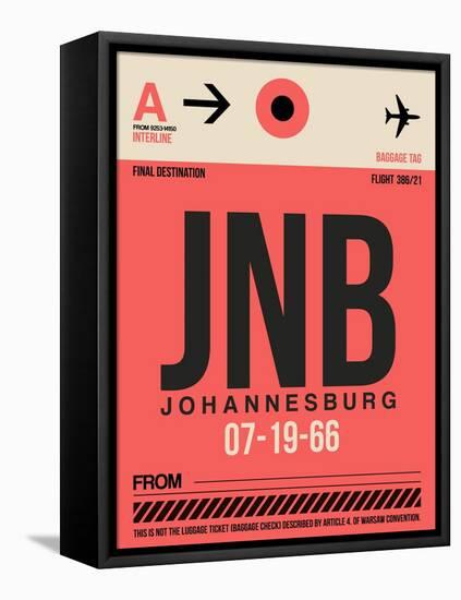 JNB Johannesburg Luggage Tag 2-NaxArt-Framed Stretched Canvas