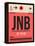 JNB Johannesburg Luggage Tag 2-NaxArt-Framed Stretched Canvas