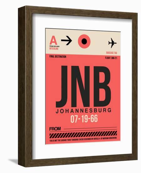 JNB Johannesburg Luggage Tag 2-NaxArt-Framed Premium Giclee Print