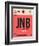 JNB Johannesburg Luggage Tag 2-NaxArt-Framed Premium Giclee Print