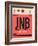 JNB Johannesburg Luggage Tag 2-NaxArt-Framed Art Print