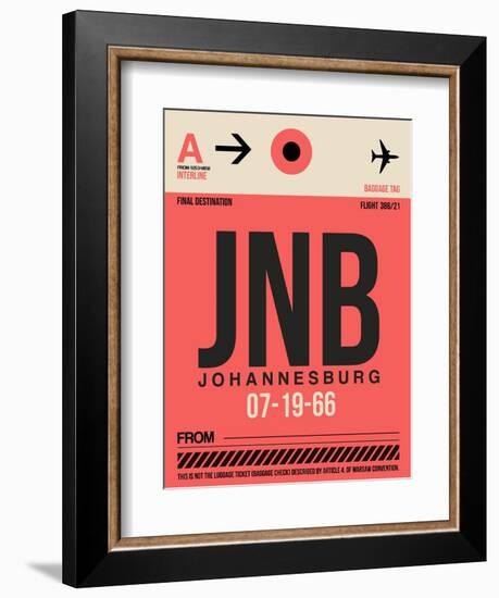 JNB Johannesburg Luggage Tag 2-NaxArt-Framed Art Print