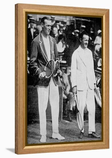 Jo Anderson (Lef) with WM (Little Bill) Johnston, 1923-null-Framed Premier Image Canvas