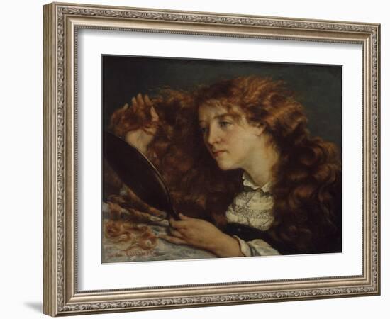 Jo, La Belle Irlandaise, 1865-66-Gustave Courbet-Framed Giclee Print