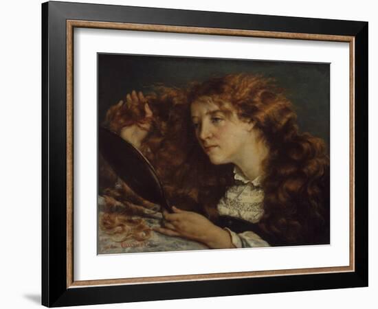 Jo, La Belle Irlandaise, 1865-66-Gustave Courbet-Framed Giclee Print