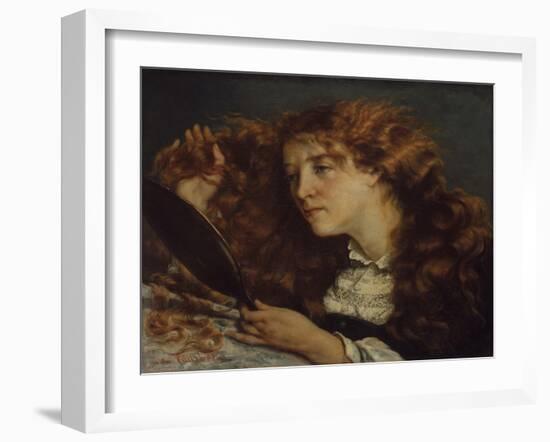 Jo, La Belle Irlandaise, 1865-66-Gustave Courbet-Framed Giclee Print