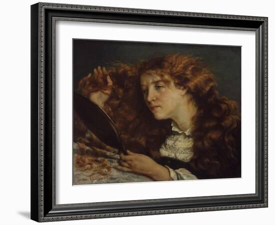 Jo, La Belle Irlandaise, 1865-66-Gustave Courbet-Framed Giclee Print