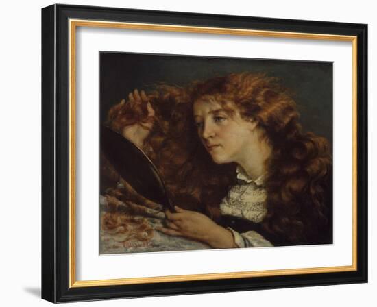 Jo, La Belle Irlandaise, 1865-66-Gustave Courbet-Framed Giclee Print