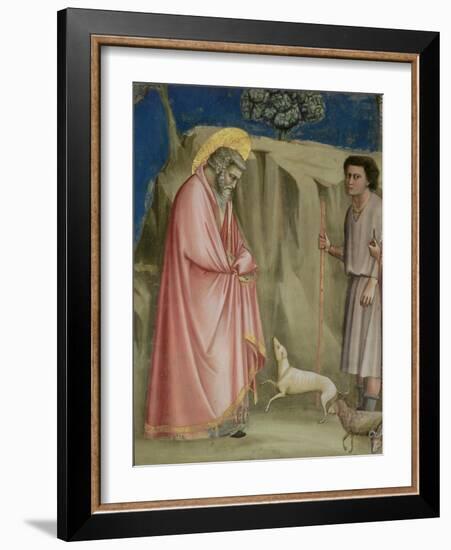 Joachim Among the Shepherds, C.1305 (Detail)-Giotto di Bondone-Framed Giclee Print