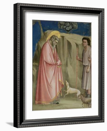 Joachim Among the Shepherds, C.1305 (Detail)-Giotto di Bondone-Framed Giclee Print