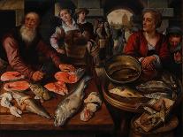 Fish Market, 1568-Joachim Beuckelaer or Bueckelaer-Framed Giclee Print