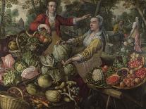 The Four Elements: Air. a Poultry Market with the Prodigal Son in the Background, 1569-Joachim Beuckelaer-Framed Premier Image Canvas