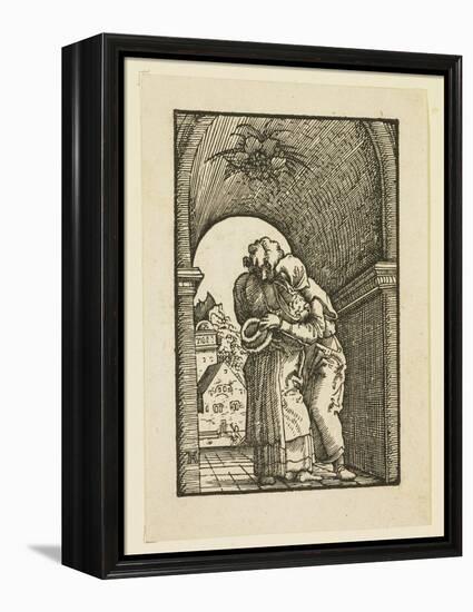 Joachim Embracing St. Anne-Albrecht Altdorfer-Framed Premier Image Canvas