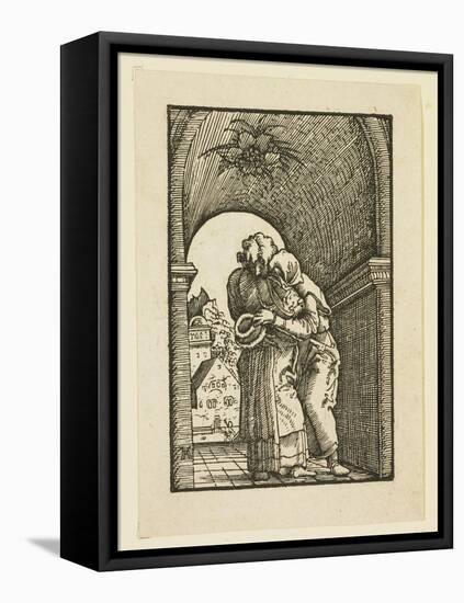 Joachim Embracing St. Anne-Albrecht Altdorfer-Framed Premier Image Canvas