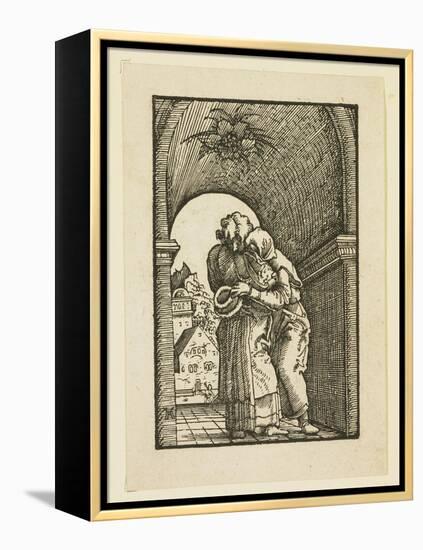 Joachim Embracing St. Anne-Albrecht Altdorfer-Framed Premier Image Canvas