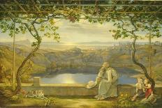 A Monk on a Terrace at the Nemi Lake, 1818-Joachim Faber-Giclee Print