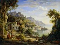 Italian Mountain Landscape, c.1824-Joachim Faber-Framed Giclee Print