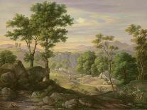 Italian Mountain Landscape, c.1824-Joachim Faber-Framed Giclee Print
