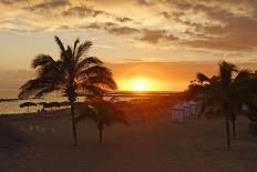 Sunset on the beach Playa del Duque, Costa Adeje, Tenerife, Canary Islands, Spain-Joachim Jockschat-Photographic Print
