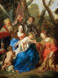 Virgin Mary with Child and John the Baptist as a Little Boy-Joachim Von Sandrart-Giclee Print