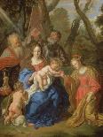 Baroque : Le Mariage Mystique De Sainte Catherine Avec Saint Leopold Et Saint Guillaume - the Mysti-Joachim Von Sandrart-Framed Giclee Print