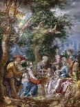 The Holy Family with Saints and Angels-Joachim Wtewael-Framed Giclee Print