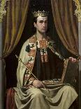 Portrait of Peter I (1334-1369), the King of Castile and Leon - Painting by Dominguez Becquer, Joaq-Joachin Dominguez Becquer-Framed Giclee Print