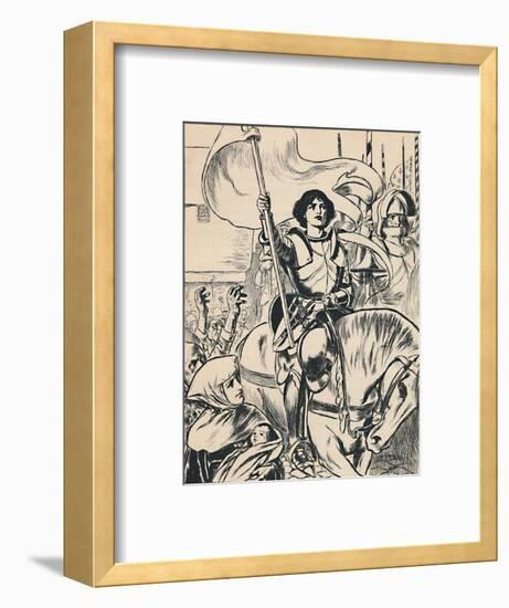 'Joan at the Head of the Army', c1907-Unknown-Framed Giclee Print