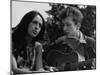 Joan Baez and Bob Dylan Singing at the 1963 Civil Rights March on Washington-null-Mounted Photo