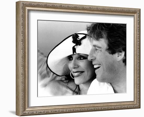 Joan Collins and Bill Wiggins-Associated Newspapers-Framed Photo