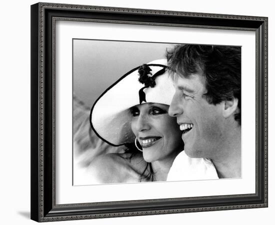 Joan Collins and Bill Wiggins-Associated Newspapers-Framed Photo