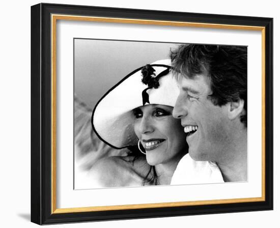Joan Collins and Bill Wiggins-Associated Newspapers-Framed Photo
