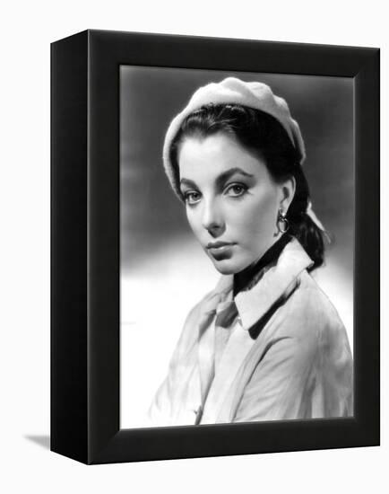 Joan Collins, British actress born May 23rd, 1933, here 1952 (b/w photo)-null-Framed Stretched Canvas