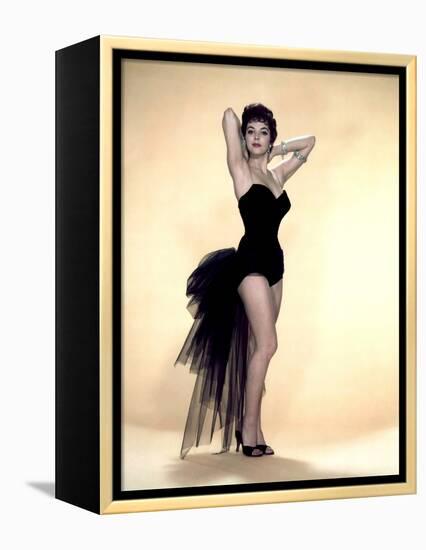 Joan Collins, British actress born May 23rd, 1933, here 1958 (photo)-null-Framed Stretched Canvas