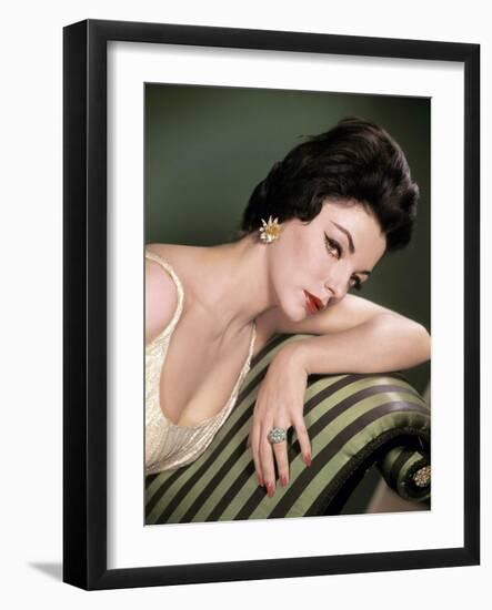 Joan Collins, British actress born May 23rd, 1933, here 1958 (photo)-null-Framed Photo