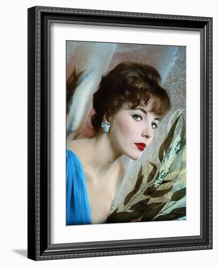 Joan Collins, British actress born May 23rd, 1933, here 1958 (photo)-null-Framed Photo