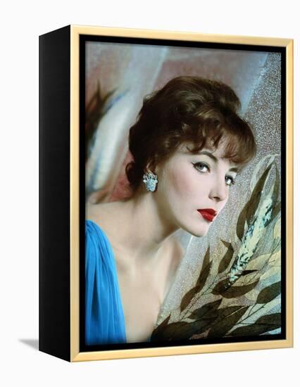 Joan Collins, British actress born May 23rd, 1933, here 1958 (photo)-null-Framed Stretched Canvas