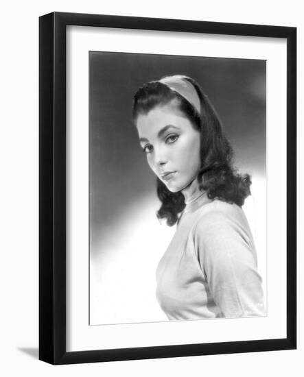 Joan Collins, English actress born May 23rd, 1933, here 1952 (b/w photo)-null-Framed Photo