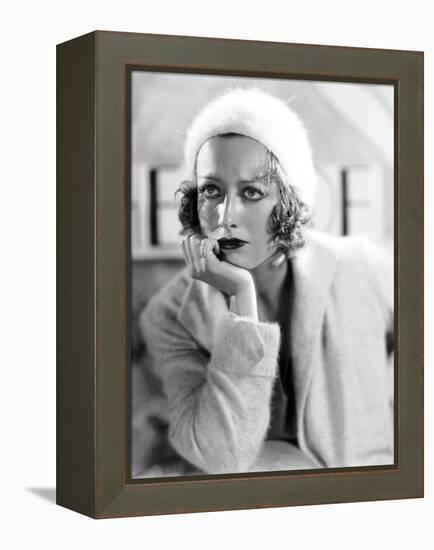 JOAN CRAWFORD dans les annees 30 (b/w photo)-null-Framed Stretched Canvas