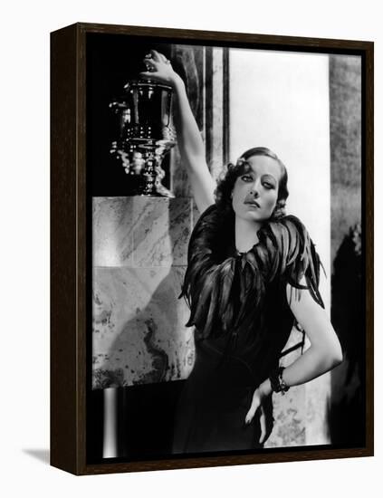 JOAN CRAWFORD dans les annees 30 JOAN CRAWFORD IN THE 30'S (b/w photo)-null-Framed Stretched Canvas