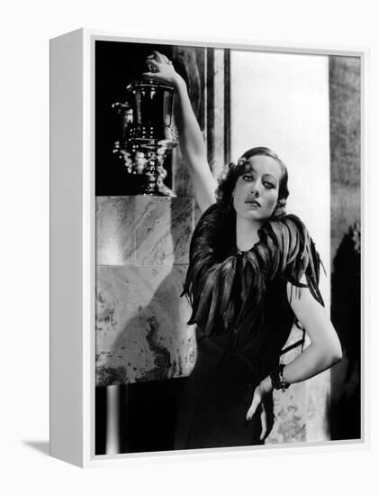 JOAN CRAWFORD dans les annees 30 JOAN CRAWFORD IN THE 30'S (b/w photo)-null-Framed Stretched Canvas