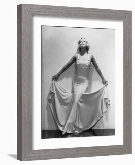 JOAN CRAWFORD dans les annees 30 JOAN CRAWFORD IN THE 30'S (b/w photo)-null-Framed Photo