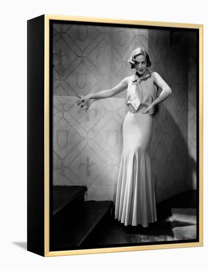 JOAN CRAWFORD dans les annees 30 JOAN CRAWFORD IN THE 30'S (b/w photo)-null-Framed Stretched Canvas