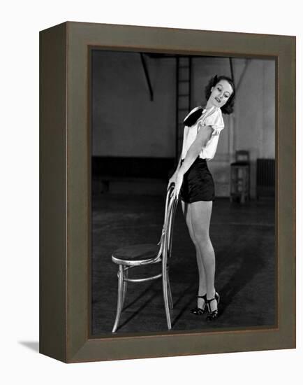 JOAN CRAWFORD dans les annees 30 JOAN CRAWFORD IN THE 30'S (b/w photo)-null-Framed Stretched Canvas