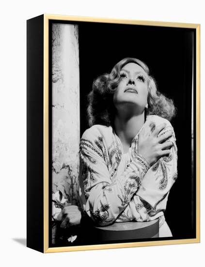 JOAN CRAWFORD dans les annees 30 JOAN CRAWFORD IN THE 30'S Hollywood U.S.A (b/w photo)-null-Framed Stretched Canvas