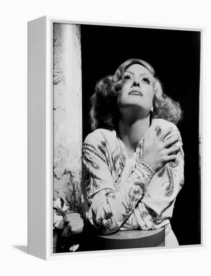 JOAN CRAWFORD dans les annees 30 JOAN CRAWFORD IN THE 30'S Hollywood U.S.A (b/w photo)-null-Framed Stretched Canvas