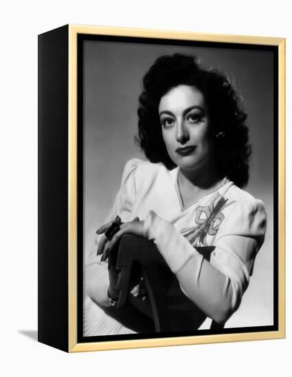 JOAN CRAWFORD dans les annees 40 JOAN CRAWFORD in the 40's (b/w photo)-null-Framed Stretched Canvas