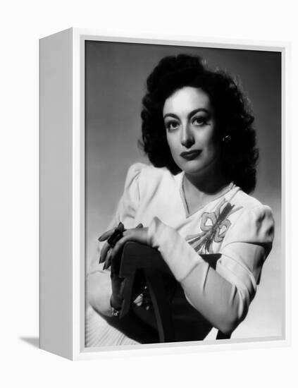 JOAN CRAWFORD dans les annees 40 JOAN CRAWFORD in the 40's (b/w photo)-null-Framed Stretched Canvas