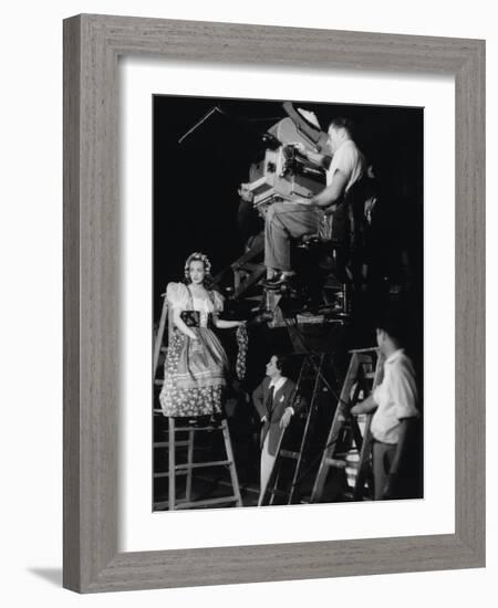 Joan Crawford, Dorothy Arzner. "The Bride Wore Red" 1937, Directed by Dorothy Arzner-null-Framed Photographic Print