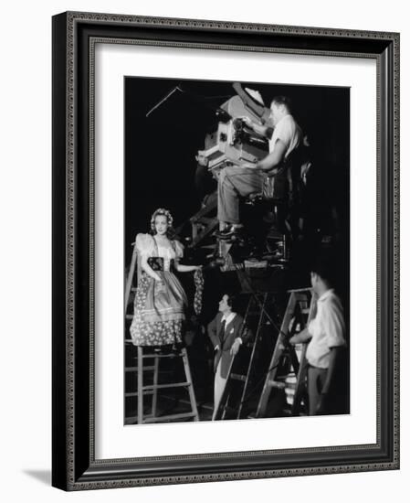 Joan Crawford, Dorothy Arzner. "The Bride Wore Red" 1937, Directed by Dorothy Arzner-null-Framed Photographic Print